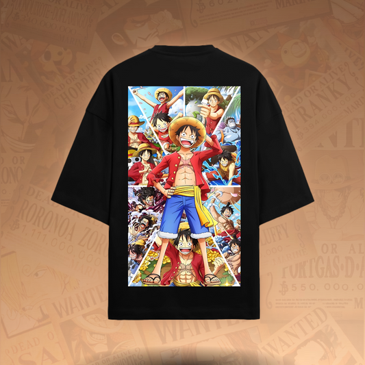 WANTED: Straw Hat Luffy Oversized T-Shirt – Limited Edition