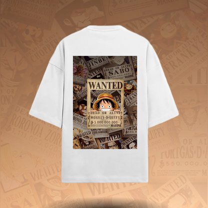 WANTED: Luffy’s Bounty Oversized T-Shirt – Limited Edition