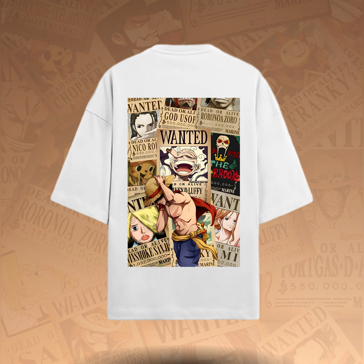STRAW HAT: Captain Luffy Oversized T-Shirt – Limited Edition